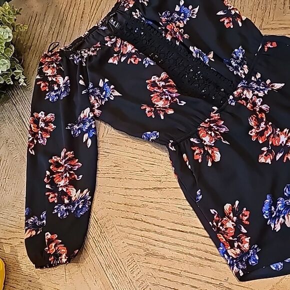 Floral romper size M Aqua - Picture 2 of 8